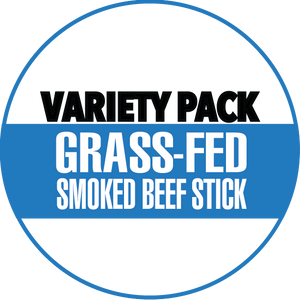 Variety - Jalapeño Flavors, 100% Grass-Fed Beef Sticks (No Sugar)