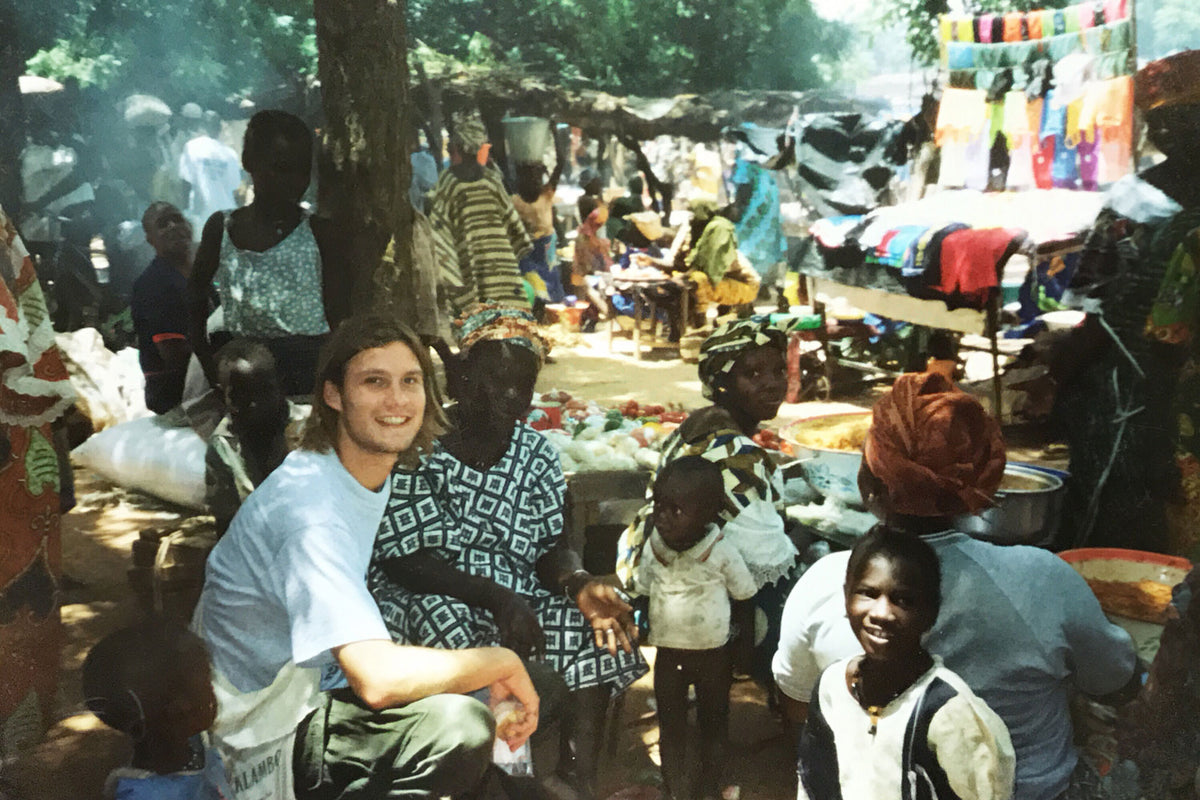 Dan, circa 2003, at a market in Mali.