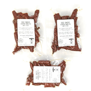 Jalapeño, 100% Grass-Fed Beef Bites, 8-oz Packages (15% Off: Short Dated, Best By Date of 11/11/2023, ALL SALES ARE FINAL)