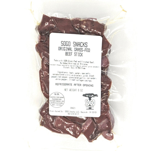 Original 100% Grass-Fed Beef Bites, 8-oz Packages (25% Off: Short Dated, Best By Date of 5/31/2024, ALL SALES ARE FINAL)