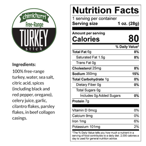 Variety - Free-Range Turkey Flavors Sticks (No Sugar)