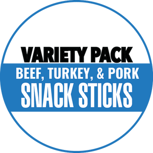 Variety - 12 Flavors (8 Beef, 3 Turkey, 1 Pork)