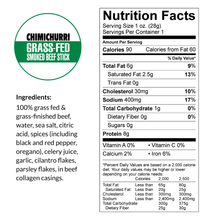 Chimichurri - 100% Grass-Fed Beef Sticks (No Sugar)