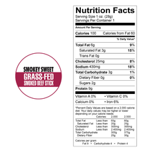 Smokey Sweet, 100% Grass-Fed Beef Bites, 8-oz Packages (15% Off: Overstock, Best By Date of 11/21/2025, ALL SALES ARE FINAL)