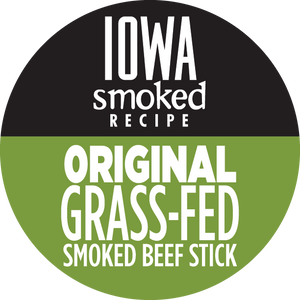 Original - Iowa Smoked Recipe, 100% Grass-Fed Beef Sticks (No Sugar)